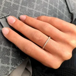 Ro Copenhagen 18kt Rock Classic Diamant Ring Hvidguld