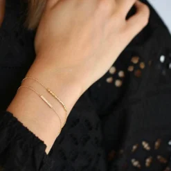 Ro Copenhagen 18kt Rock Square Armbånd