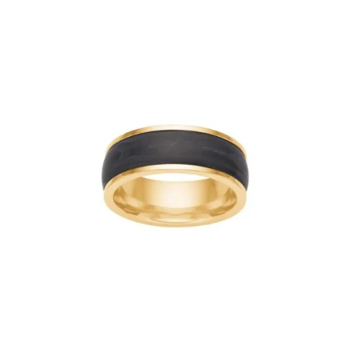 Son Of Noa Carbon Eye Ring I Stål - IP Gold