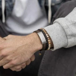 Son Of Noa Herre Armbånd Sort Flettet Læder