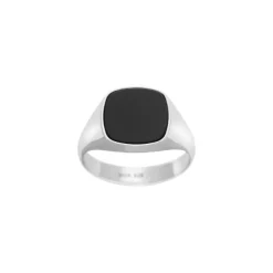 Son Of Noa Herrering I Sølv Med Onyx