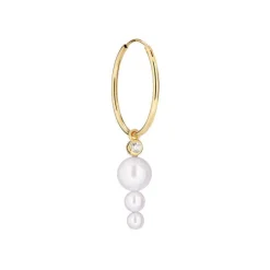The Earring Shop Toujours Hoop Med Perler - SS2112