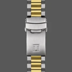 TISSOT PR516 CHRONOGRAPH GULD PVD MED SORT URSKIVE