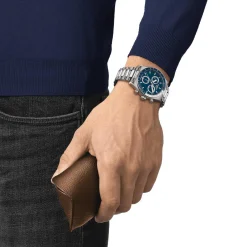 TISSOT PR516 CHRONOGRAPH MED BLÅ URSKIVE