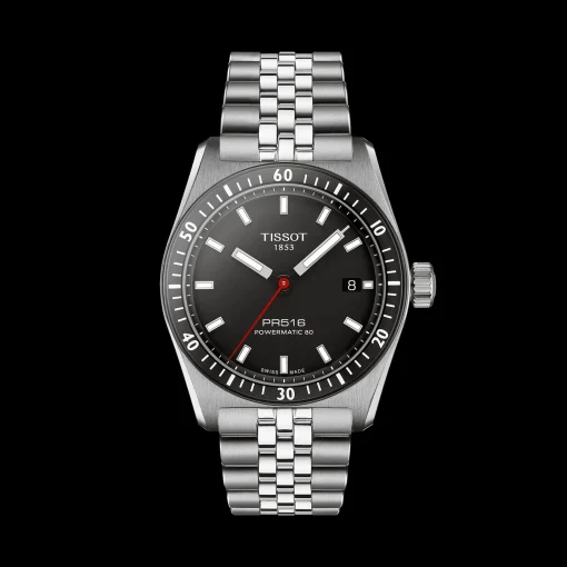 TISSOT PR516 POWERMATIC 80 MED SORT URSKIVE 38MM