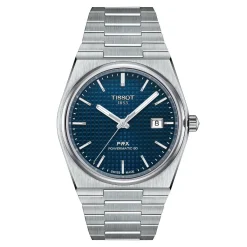 TISSOT PRX POWERMATIC 80 MED BLÅ URSKIVE