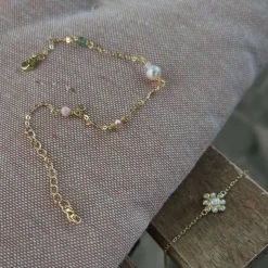 Wioga Grace Forgyldt Armbånd Med Perler