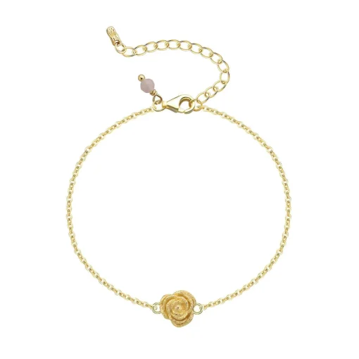 Wioga Luna-Maria Forgyldt Armbånd med Rose