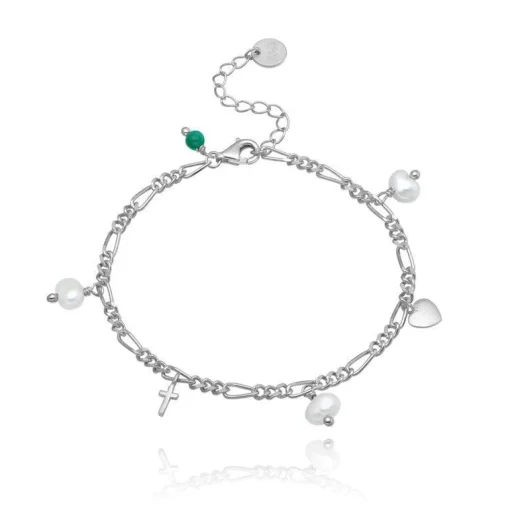 Wioga Trust Hope Faith Armbånd Sølv - B-8094-S